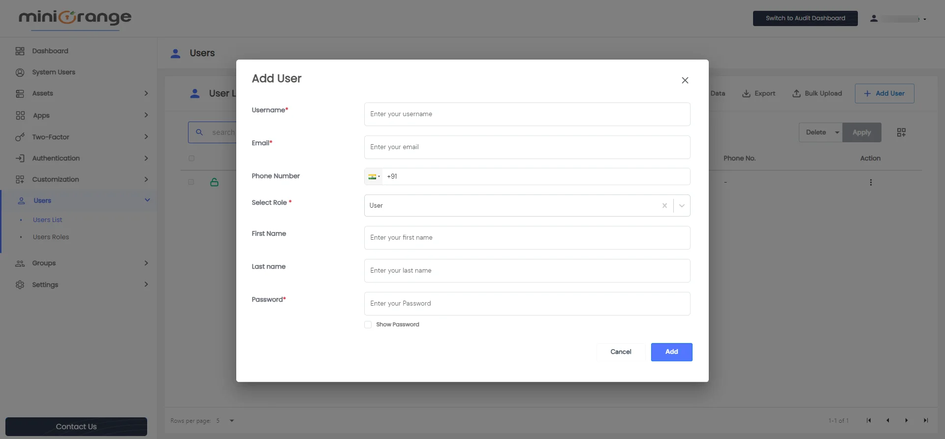 Privileged Access Management Admin Handbook: Click on the Add button