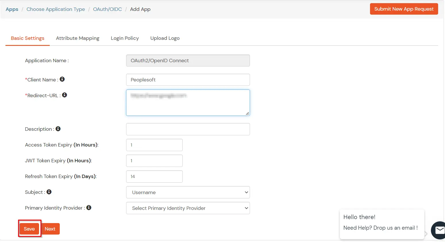 PeopleSoft MFA: Save settings