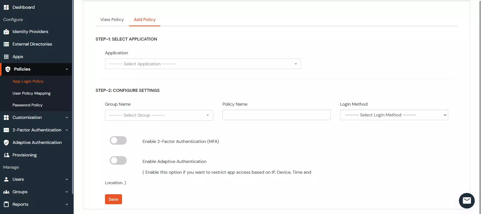 zendesk Provisioning Add policy