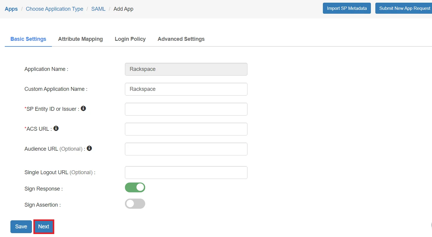 Configure Rackspace Single Sign-On (SSO)