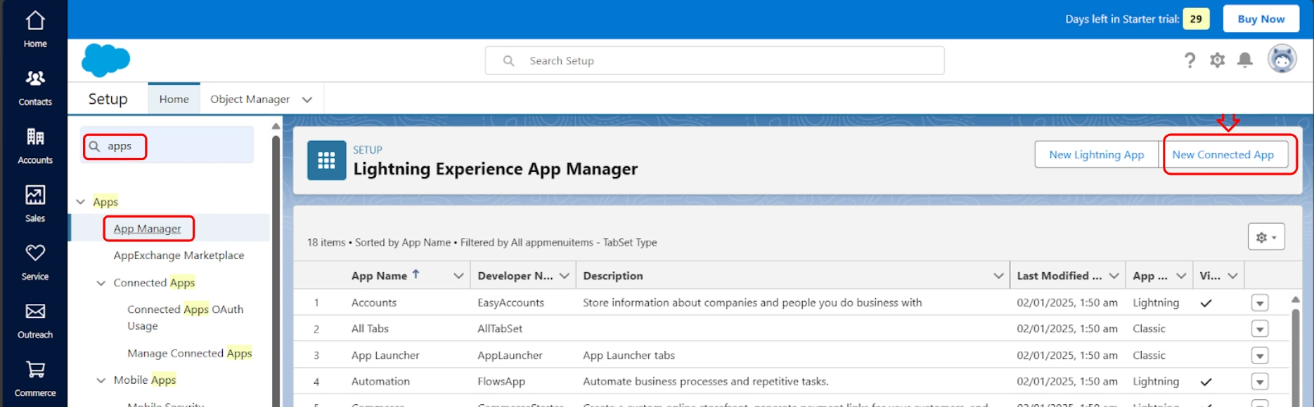 Configuring Salesforce as IdP : New Connected app