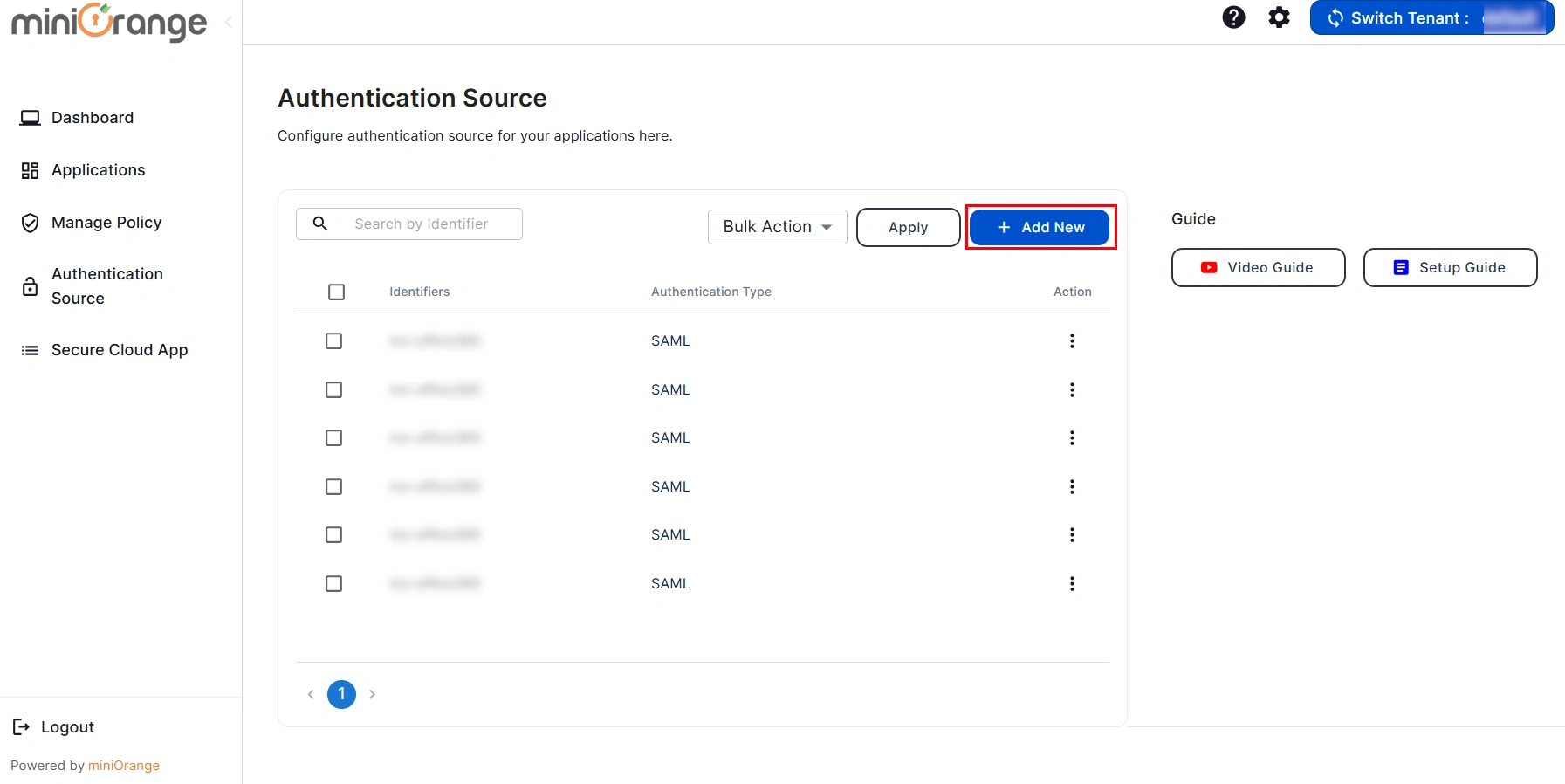 SAML Authentication with Cloud Access Security Broker (CASB) Add Authentication