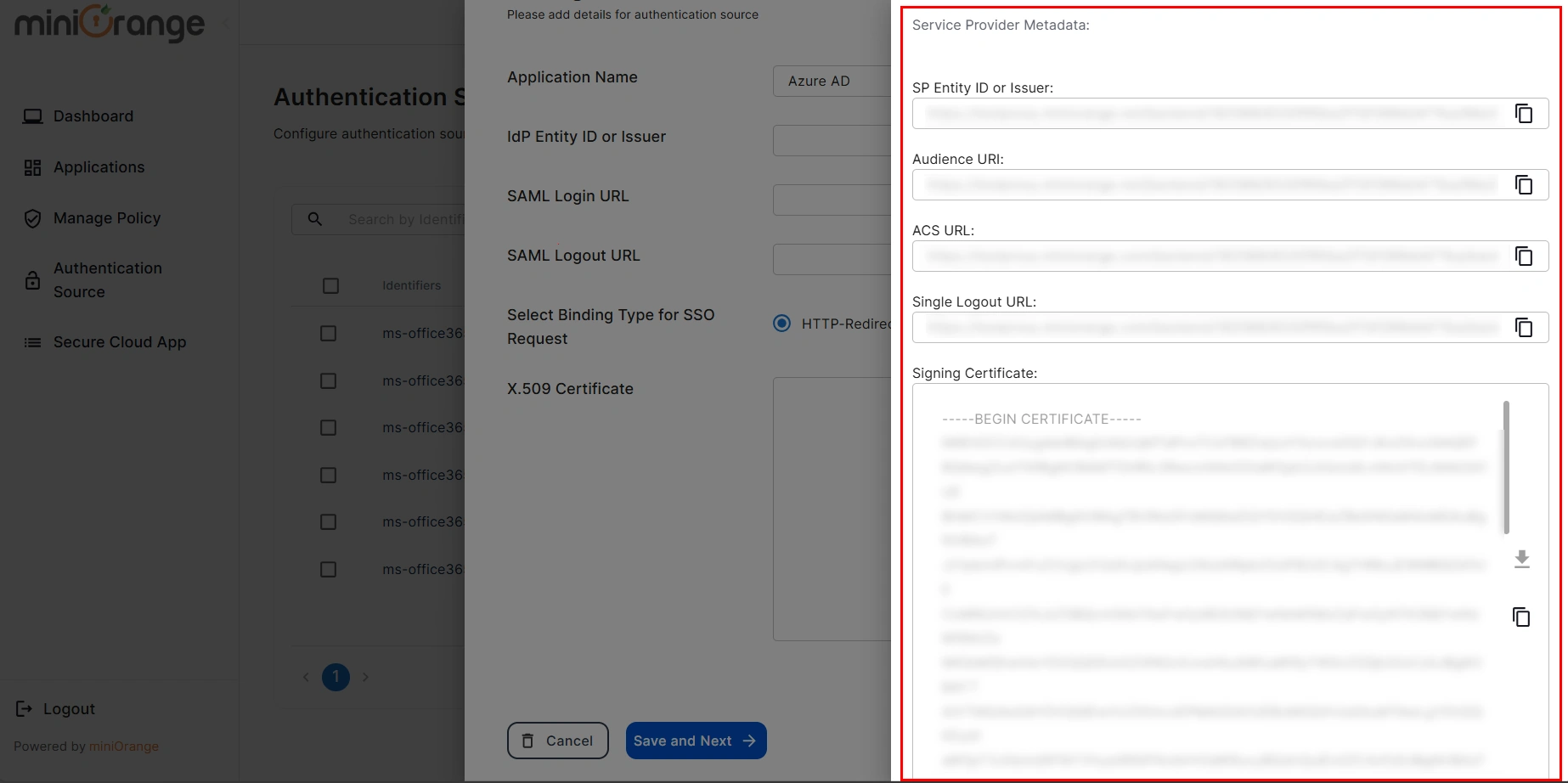 SAML Authentication with Cloud Access Security Broker (CASB)  Identity Provider