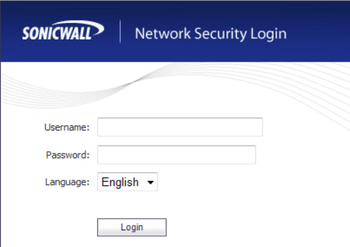 Two-Factor Authentication (2fa) for SonicWall VPN : Log in to Sonicwall Administrative interface