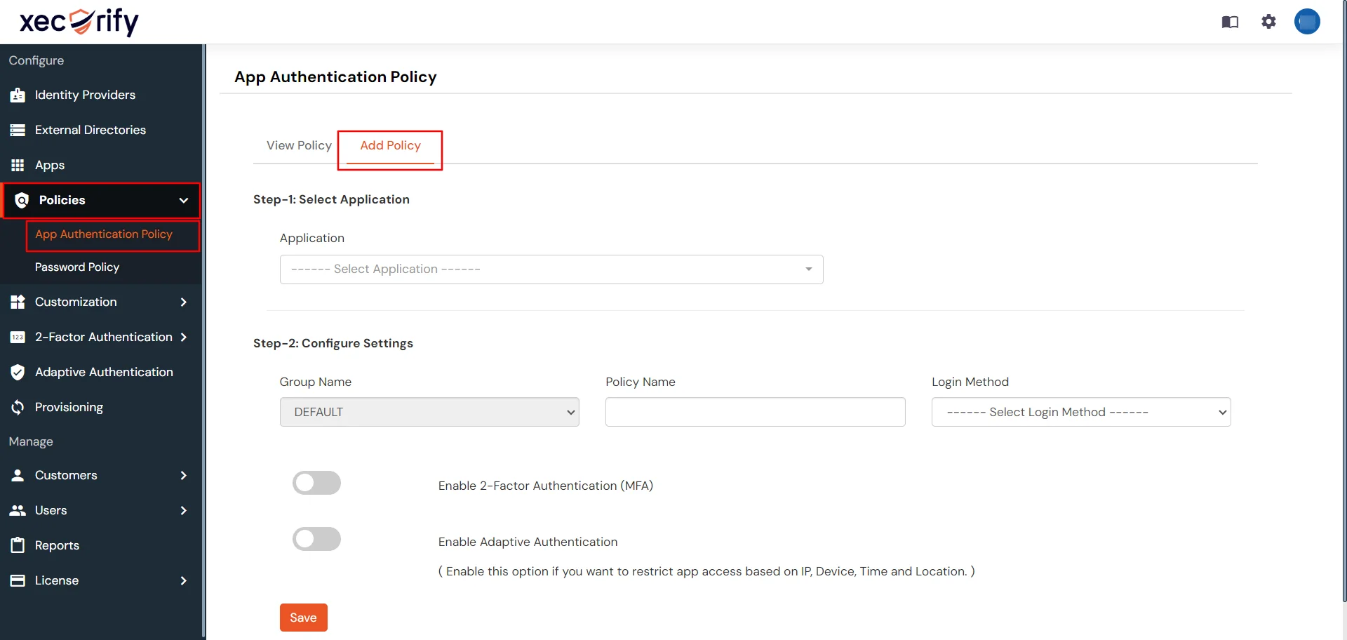 miniorange Identity Partner Portal Handbook: Policies Flowchart