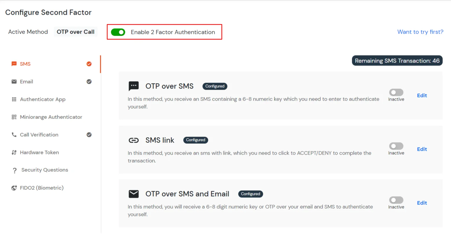 Enter mobile number to receive OTP via call