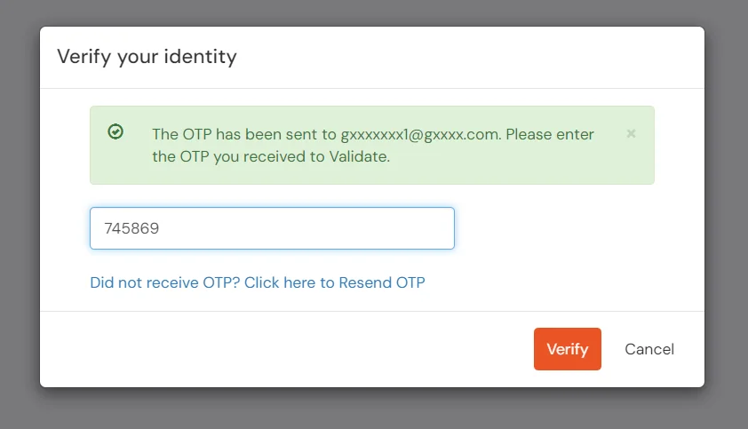 verify your identity