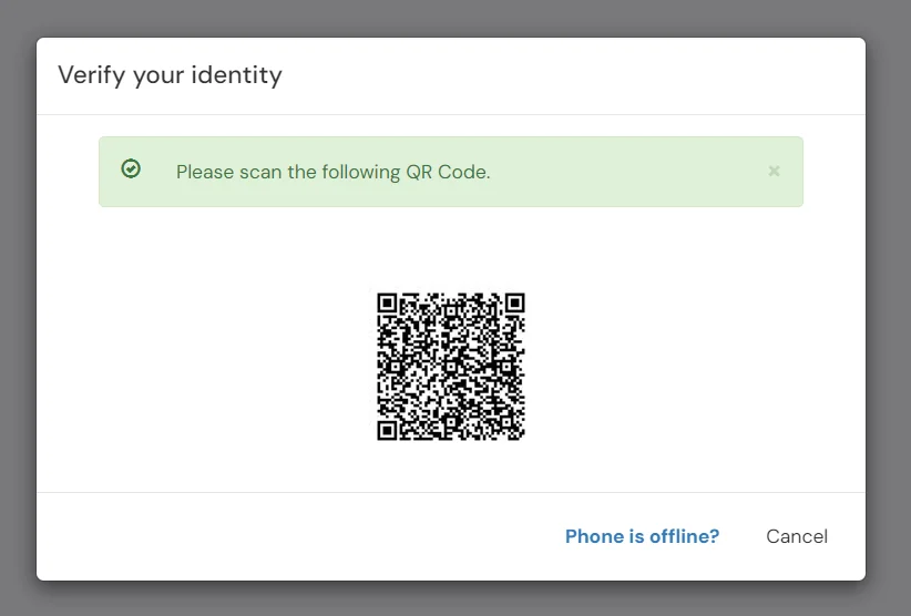 verify your identity