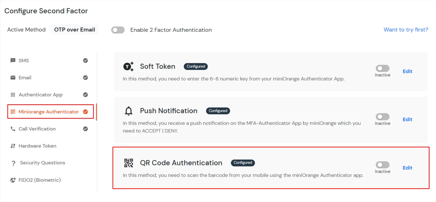 select MOBILE AUTHENTICATION