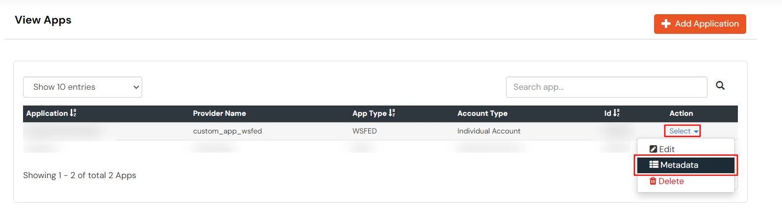 WS–FED metadata 