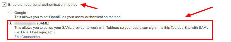 Tableau two-factor authentication (2FA/MFA) : Enable SAML SSO