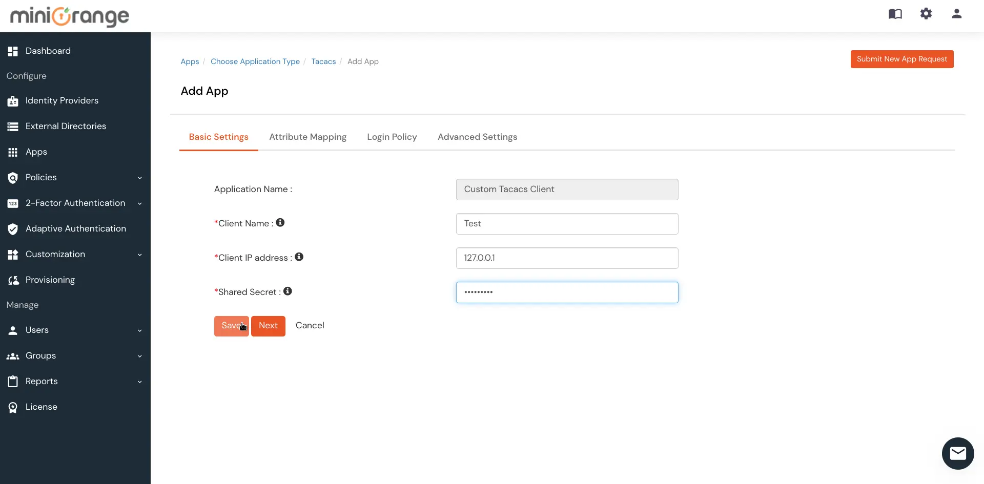 2FA Two-Factor radauthentication for Cisco Routers and Switches  : save settings