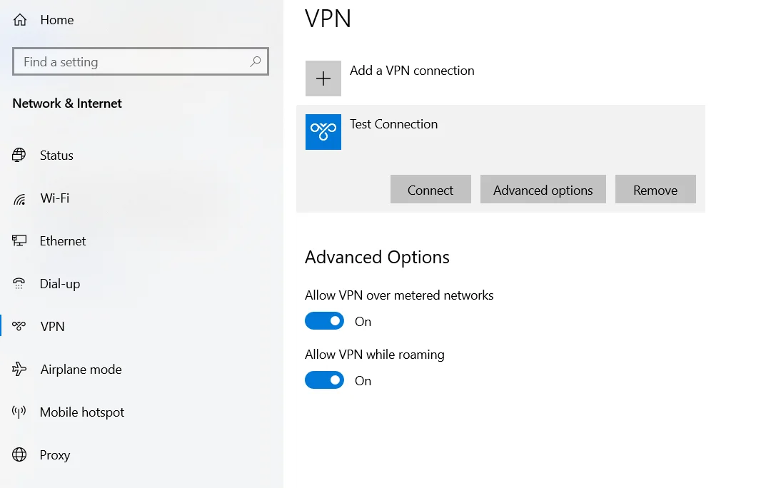 2FA Two-Factor Authentication for Windows VPN Test VPN connection
