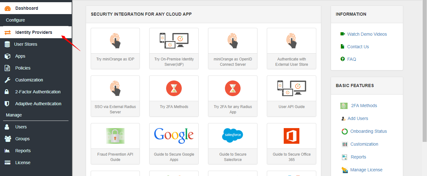 Configure miniOrange on-prem SAML module as an Identity source