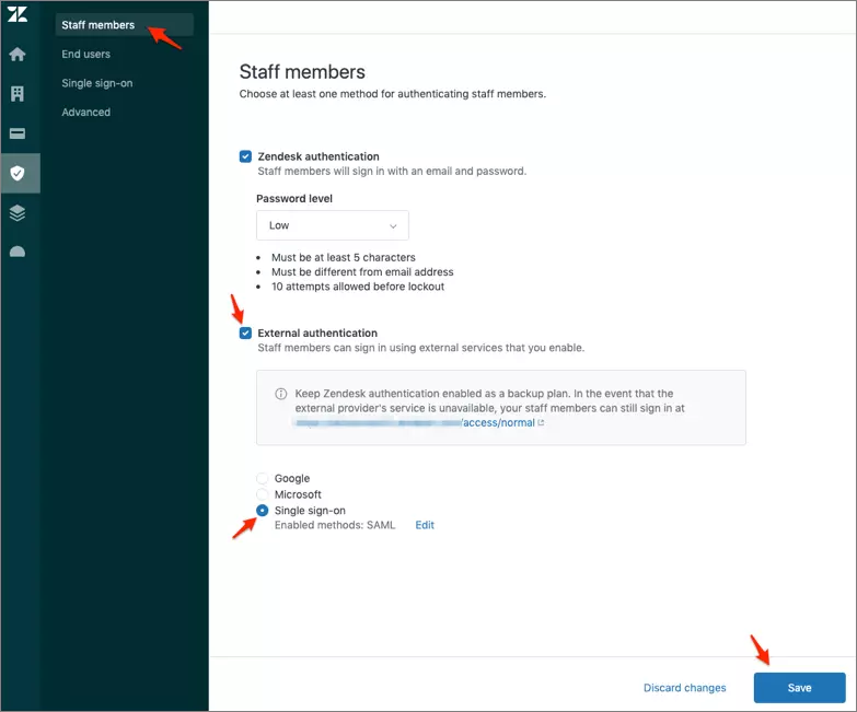 Zendesk enterprise IP Restriction: enter configuration details