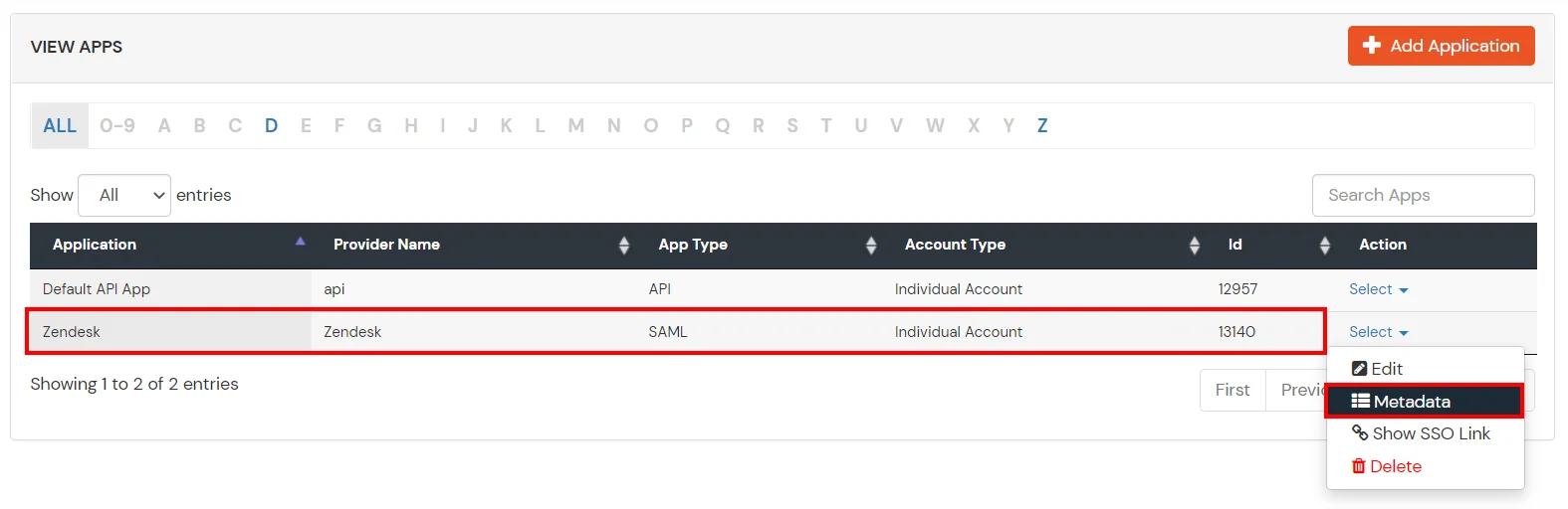 Zendesk IP Restriction: metadata link