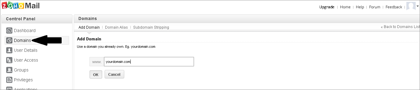 Configure Zoho IP Restriction: add AD domain for SAML